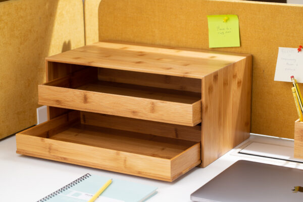 WOODEN BAMBOO DOCUMENT DRAWER TYPE PRESENTER