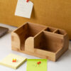 WOODEN BAMBOO PAPER & STATIONERY ITEM HOLDER