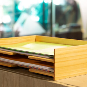 WOODEN BAMBOO DOCUMENT HOLDER PRESENTER