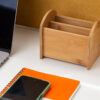 WOODEN BAMBOO DESK ORGANIZER