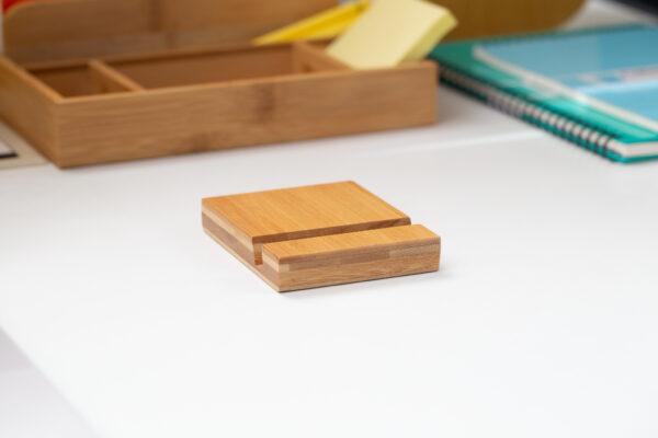 WOODEN BAMBOO MOBILE HOLDER